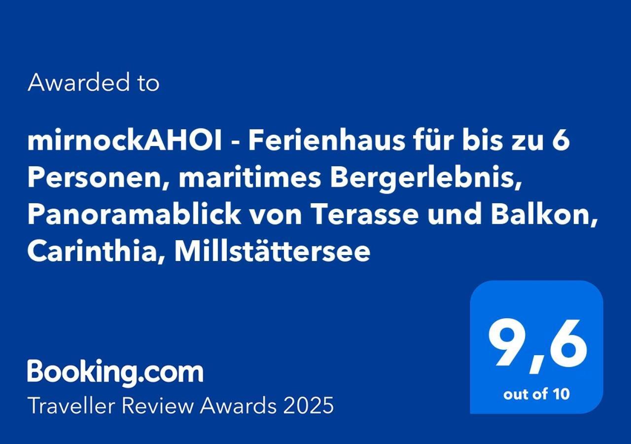 Ferndorf Mirnockahoi - Familienfreundliches Ferienhaus Fuer 4 Erwachsene, Maritimes Bergerlebnis, Panoramablick Von Terrasse Und Balkon, Carinthia, Millstaettersee מראה חיצוני תמונה